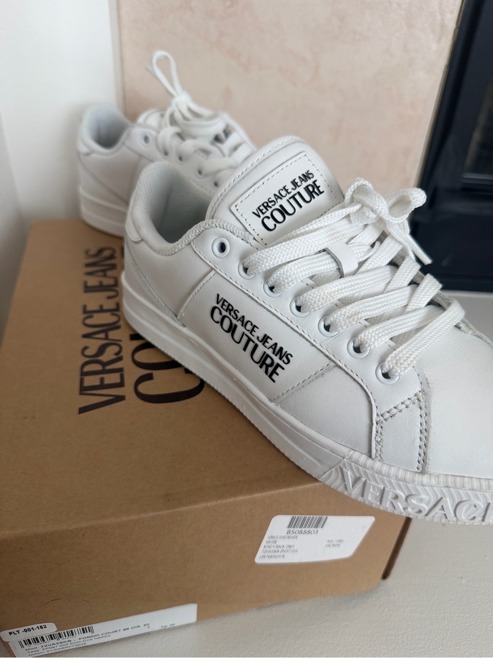 Versace Jeans Couture Court 88 White Leather Sneakers 39